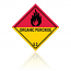 Class 5 Organic Peroxide 5.2 Hazard Warning Diamond Placard - Pack of 25